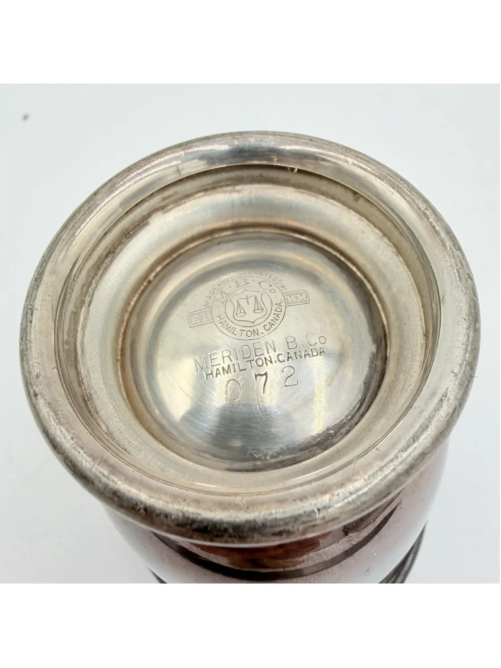 Meriden B. Company Silver Soldered Milk Creamer Syrup Pitcher 4